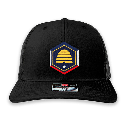 Utah State Flag Hexagon Ball Cap or Trucker Hat
