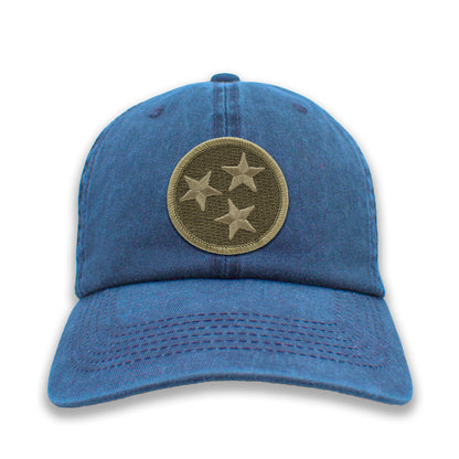 OD Green Subdued Tennessee Tristar Ball Cap or Trucker Hat