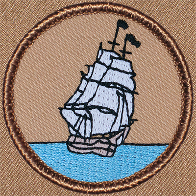 Sailing Ship Patrol Patch Ð Scout Patch