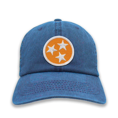 Orange & White Tennessee Tristar Ball Cap or Trucker Hat