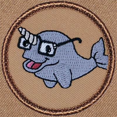 Nerdy Narwhal Patrol Patch Ð Scout Patch