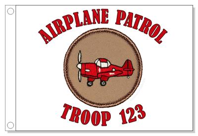 Airplane Patrol Flag