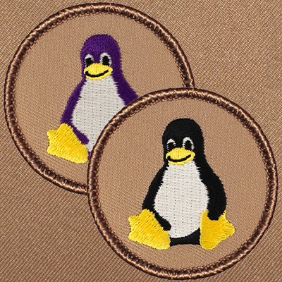 Penguin Cartoon Patrol Patch