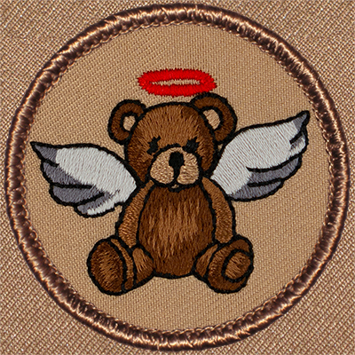 Angelic Teddy Bear Patrol Patch Ð Scout Patch
