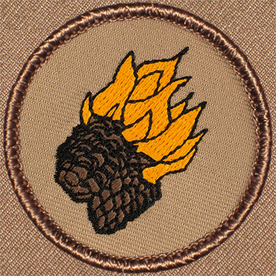 Flaming Pinecones Patrol Patch Ð Scout Patch