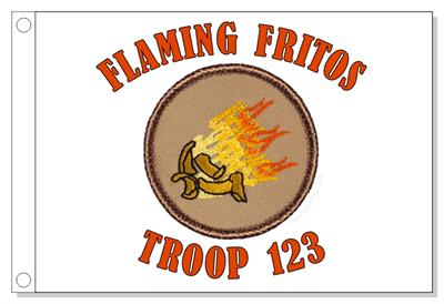 Flaming Fritos Patrol Flag