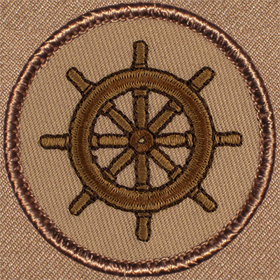 Ships Wheel Patrol Patch Ð Scout Patch
