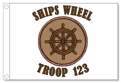 Ships Wheel Patrol Flag