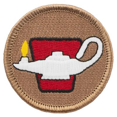 Lamp of Wisdom Glow-in-the-Dark Scout Patrol Patches