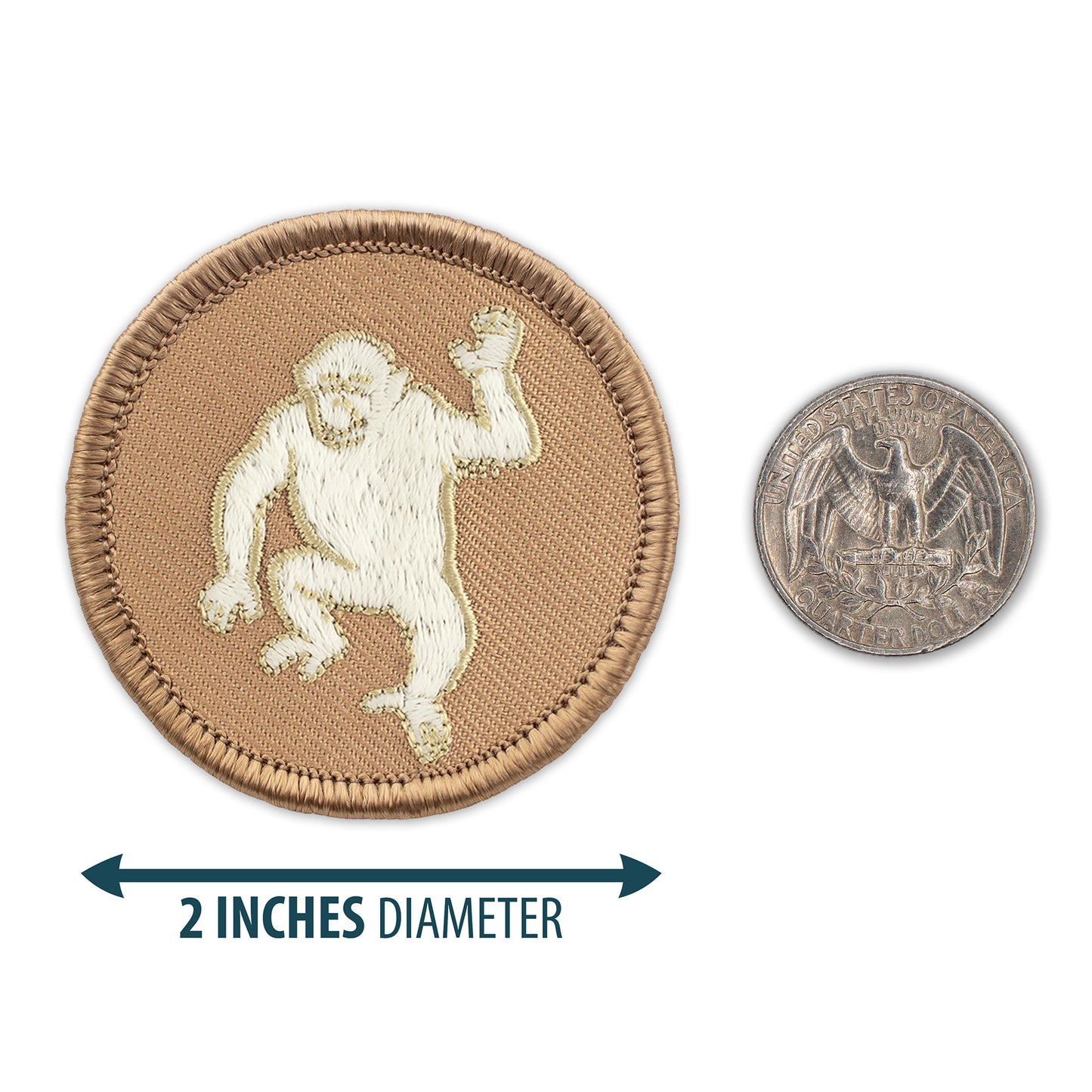radioactive monkey 2” embroidered scout patrol patches
