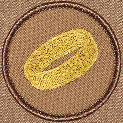 Gold Ring Patrol Patch Ð Scout Patch