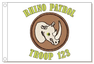 Radioactive Rhinos Patrol Flag