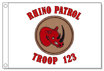 Red Rhino Patrol Flag