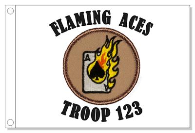 Flaming Aces Patrol Flag