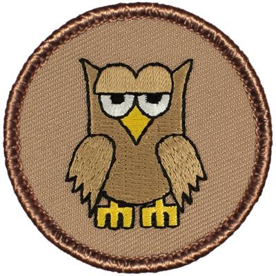 Cartoon Owl Patrol Patch