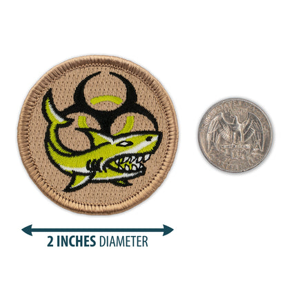 Biohazard Shark 2” embroidered scout patrol patches