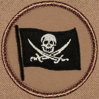 Pirate Calico Jack Patrol Patch Ð Scout Patch