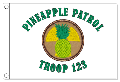 Nuclear Pineapple Patrol Flag