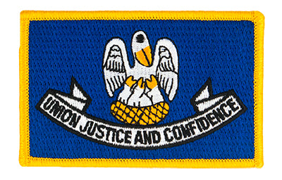 Louisiana embroidered state flag patch