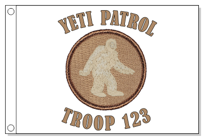 Yeti Patrol Flag