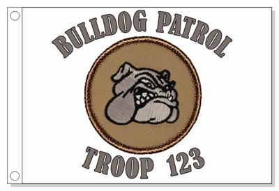 Bulldog Head Patrol Flag