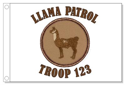 Llama Patrol Flag