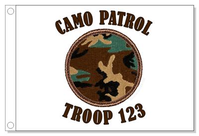 Camouflage Patrol Flag