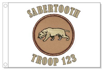 Sabertooth Patrol Flag