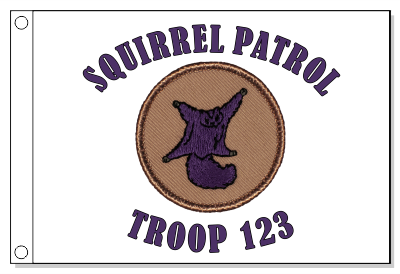 Purple Flying Squirrel Patrol Flag