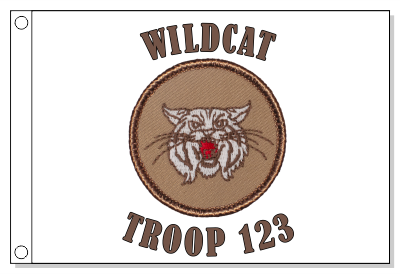 Tan Wildcat Patrol Flag