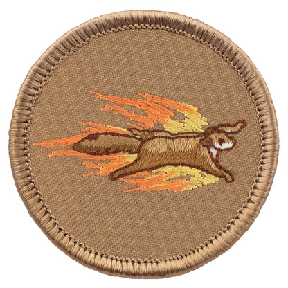 Flaming Flying Squirrel Patrol Patch