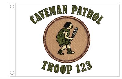 Caveman Patrol Flag