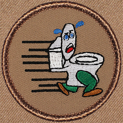 Running Toilet Patrol Patch Ð Scout Patch