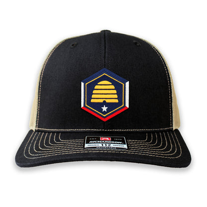 Utah State Flag Hexagon Ball Cap or Trucker Hat