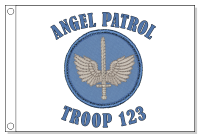 Blue Archangels Patrol Flag