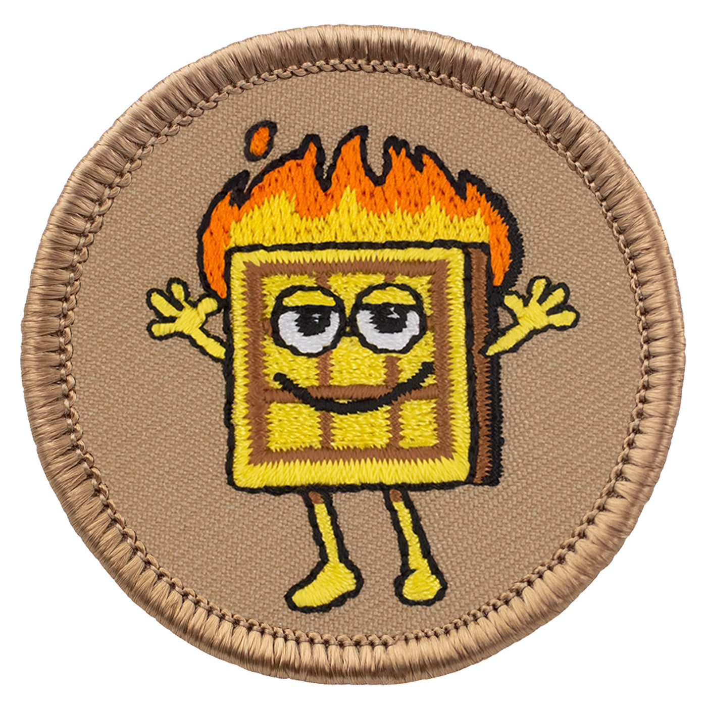 Flaming Waffle Patrol Patch