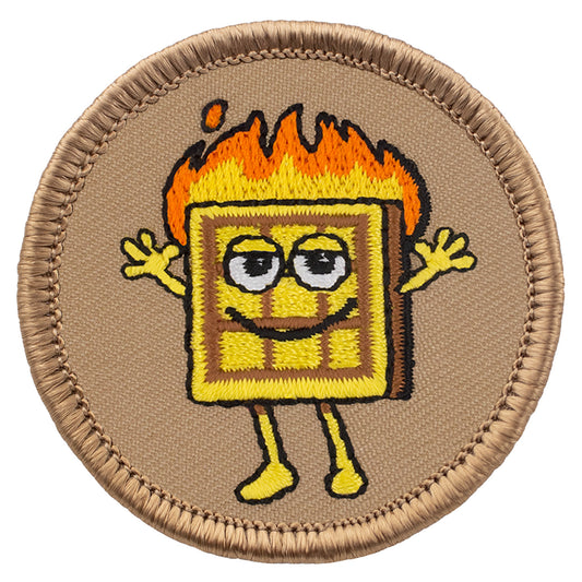 Flaming Waffle Patrol Patch
