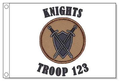 Swords and Shield Patrol Flag