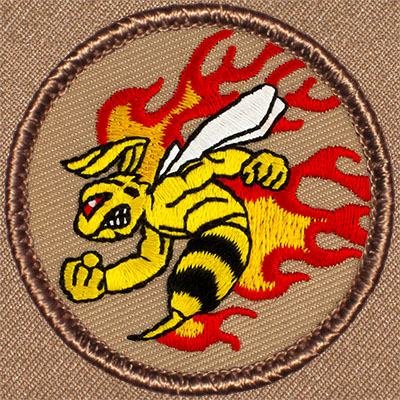Flaming Hornet Patrol Patch Ð Scout Patch