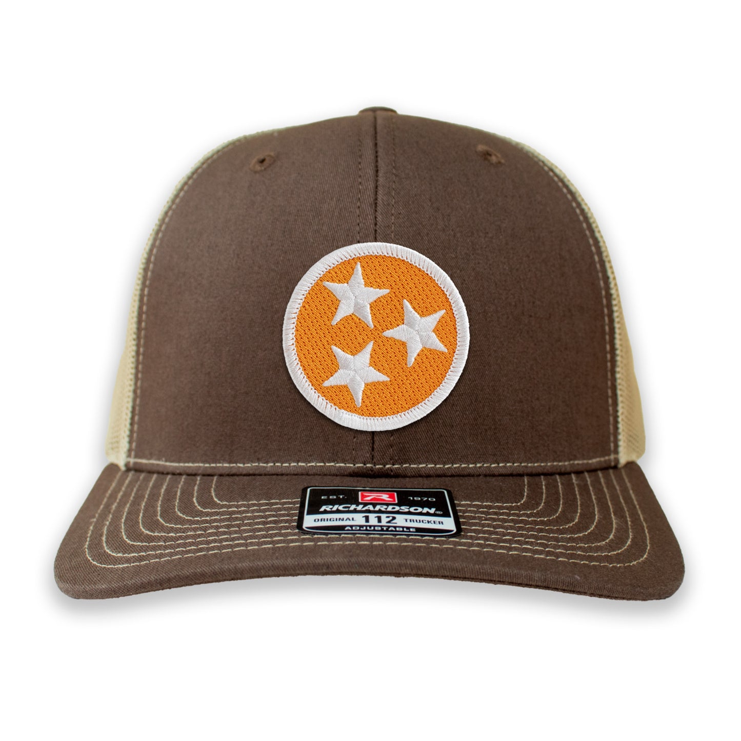 Orange & White Tennessee Tristar Ball Cap or Trucker Hat