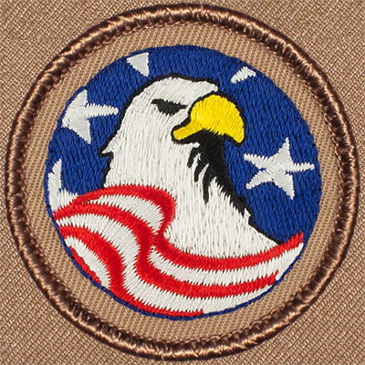 Patriotic Eagle Patrol Patch Ð Scout Patch