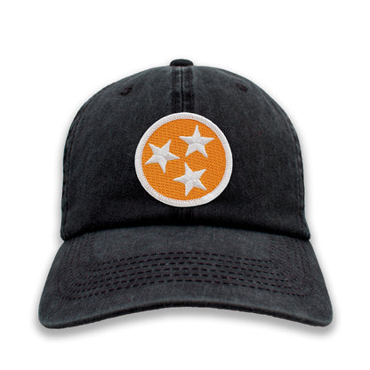 Orange & White Tennessee Tristar Ball Cap or Trucker Hat