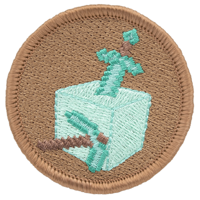Sword and Pickaxe Scout Patrol Patches