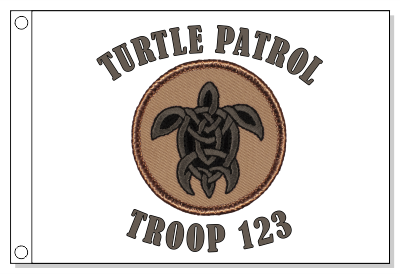 Gray Celtic Turtle Patrol Flag