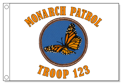 Monarch Butterfly  Patrol Flag