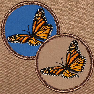 Monarch Butterly Scout Patrol Patches