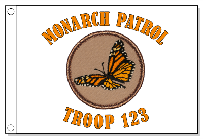 Monarch Butterfly  Patrol Flag