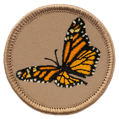 Monarch butterfly iron-on scout patch