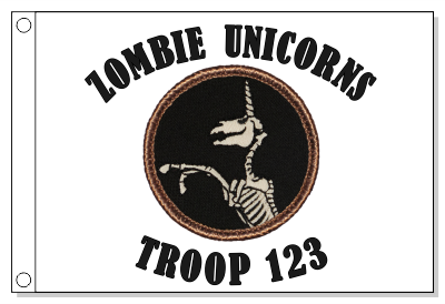 Skelicorn Patrol Flag
