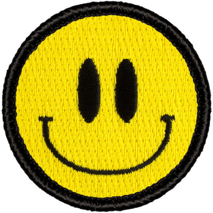 Smiley face 2” embroidered scout patrol patches